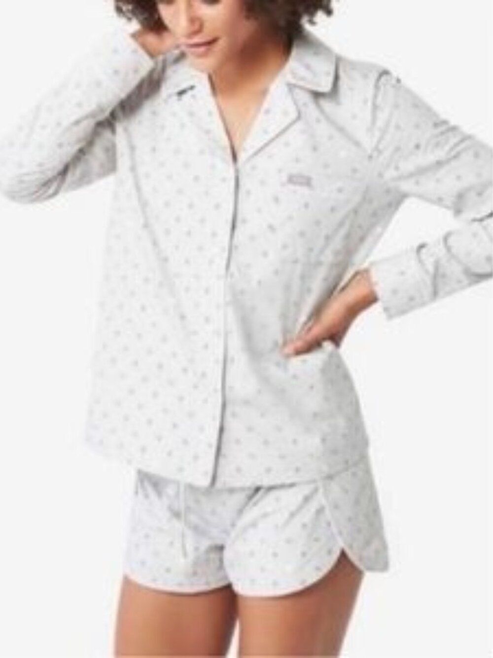 Figs Pajama Set Small Nursing Cardiologist Heart Pattern Doctor Healthcare